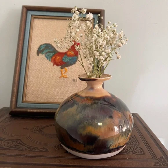 Glazed bud vase decor boho decor - Picture 3 of 7